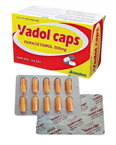 VADOL CAPS PARACETAMOL 500mg vacopharm (h/100v)