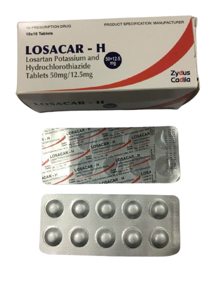 LOSACAR - H 50mg/12.5mg Zydus cadila (h/100v)