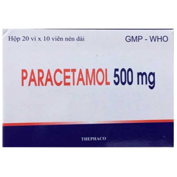PARACETAMOL 500MG thephaco (H/200v)