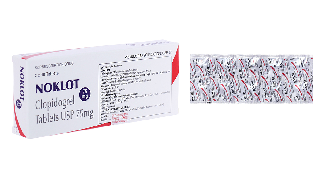 NOKLOT Clopidogrel 75mg zydus cadila (h/30v)