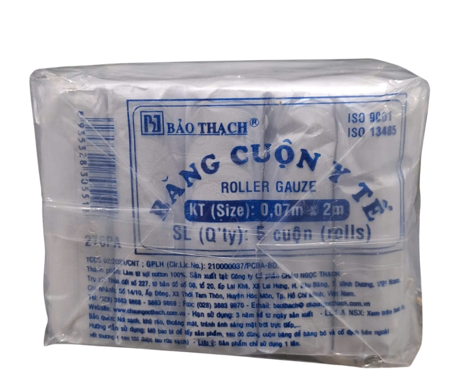Băng cuộn vải 0.07m x 2m bảo thạch (lốc/50c)