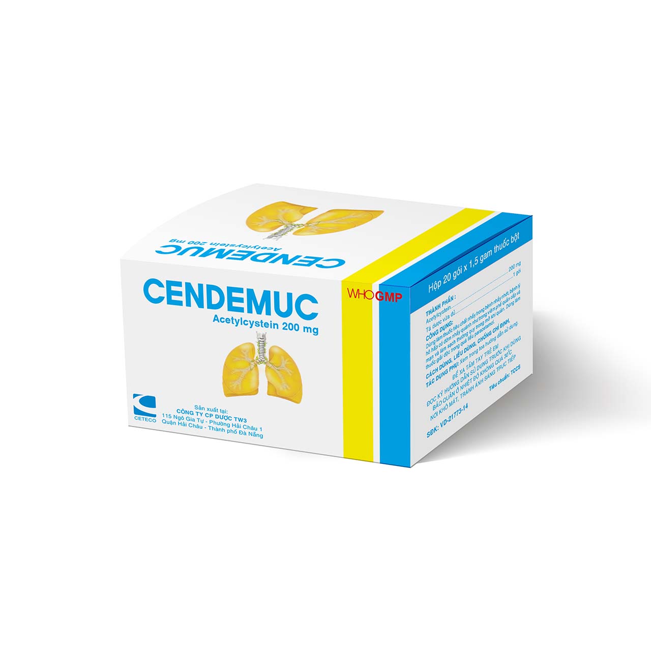 CENDEMUC Acetylcystein 200mg Tw3 cetecoUS (H/20g/1.5gr)