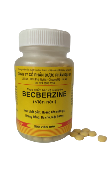 Becberzine đại uy (chai/500 viên nén)