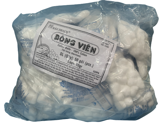 Bông viên tiệt trùng bảo thạch (Lốc/50g/10gr)