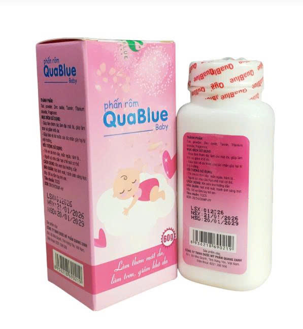 PHẤN RÔM QUABLUE BABY Quang Xanh (C/60gr)