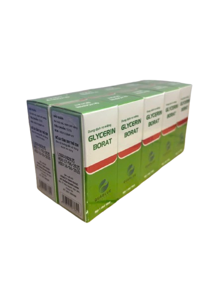GLYCERIN BORAT dung dịch rơ miệng Quang Xanh (Lốc/10C/10ml)