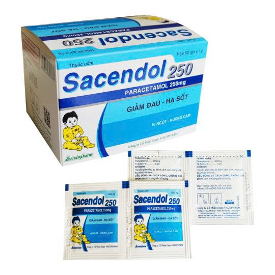 Sacendol 250 vacopharm (hộp/50 gói)