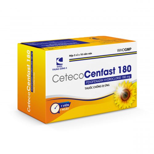 CETECO CENFAST 180 Fexofenadin TW3 CetecoUS (Hộp 30v)