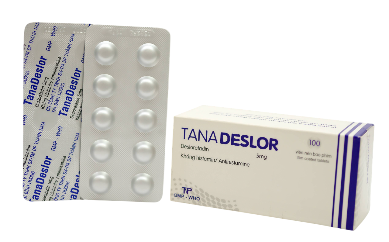 Tanadeslor Desloratadin 5mg Thành Nam (H/100v)