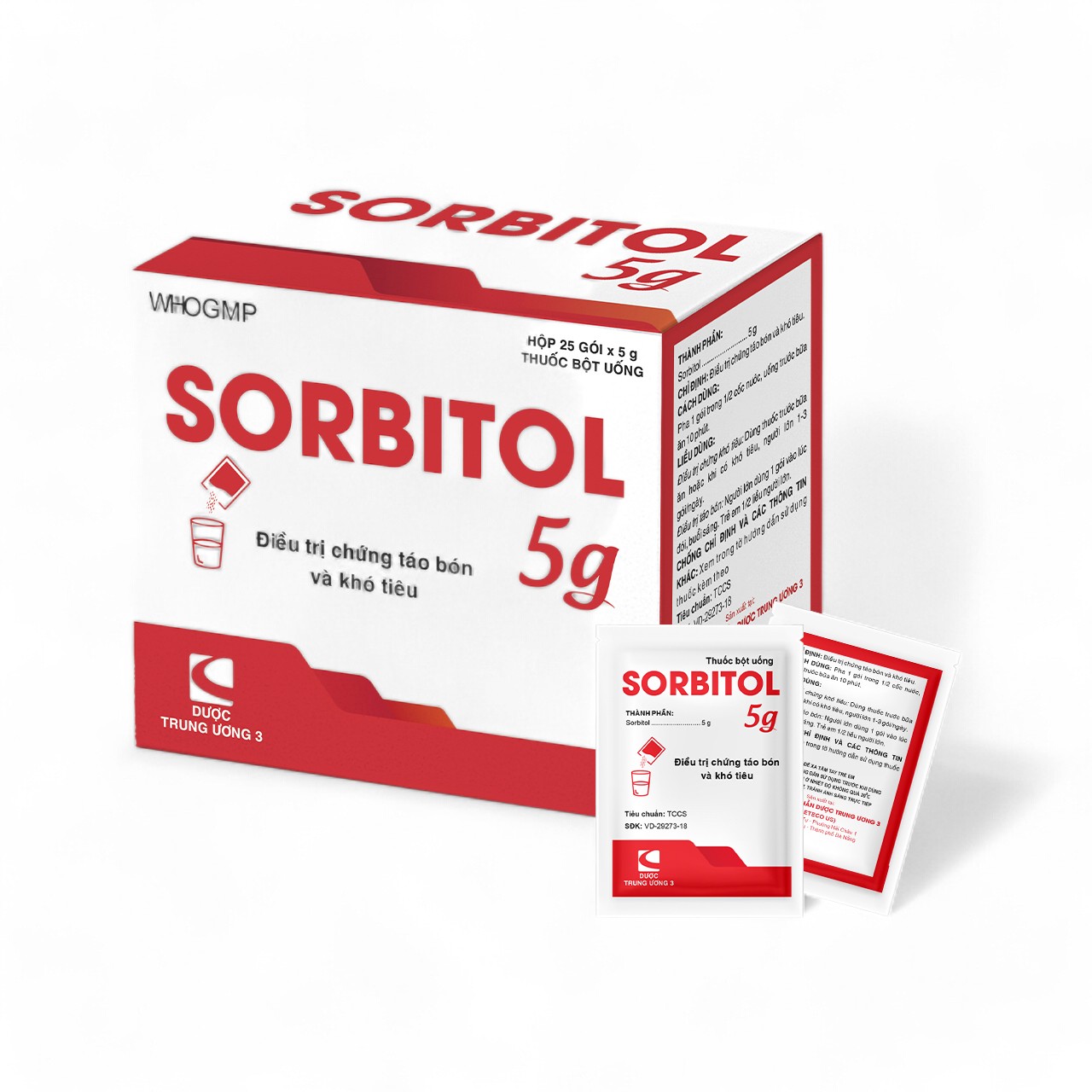 SORBITOL 5g TW3 CetecoUS ( Hộp 25 gói)