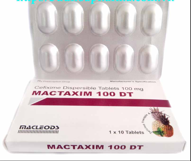 MACTAXIM 100 DT cefixim 100mg macleod (h/10v)