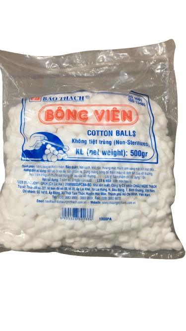 Bông viên không tiệt trùng bảo thạch (g/500gr)