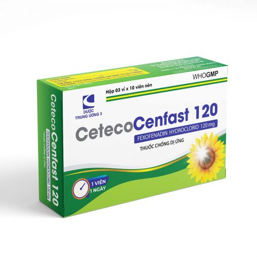 CETECO CENFAST 120 Fexofenadin TW3 CetecoUS (Hộp 30v)
