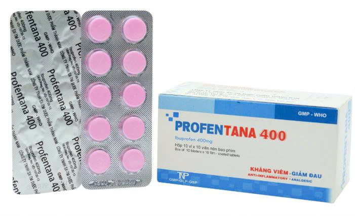 Profentana ibuprofen 400mg thành nam (h/100v)