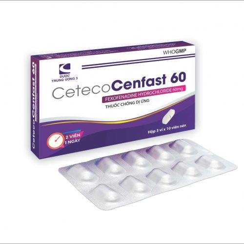 CETECO CENFAST 60 Fexofenadin TW3 CetecoUS (Hộp 30v)