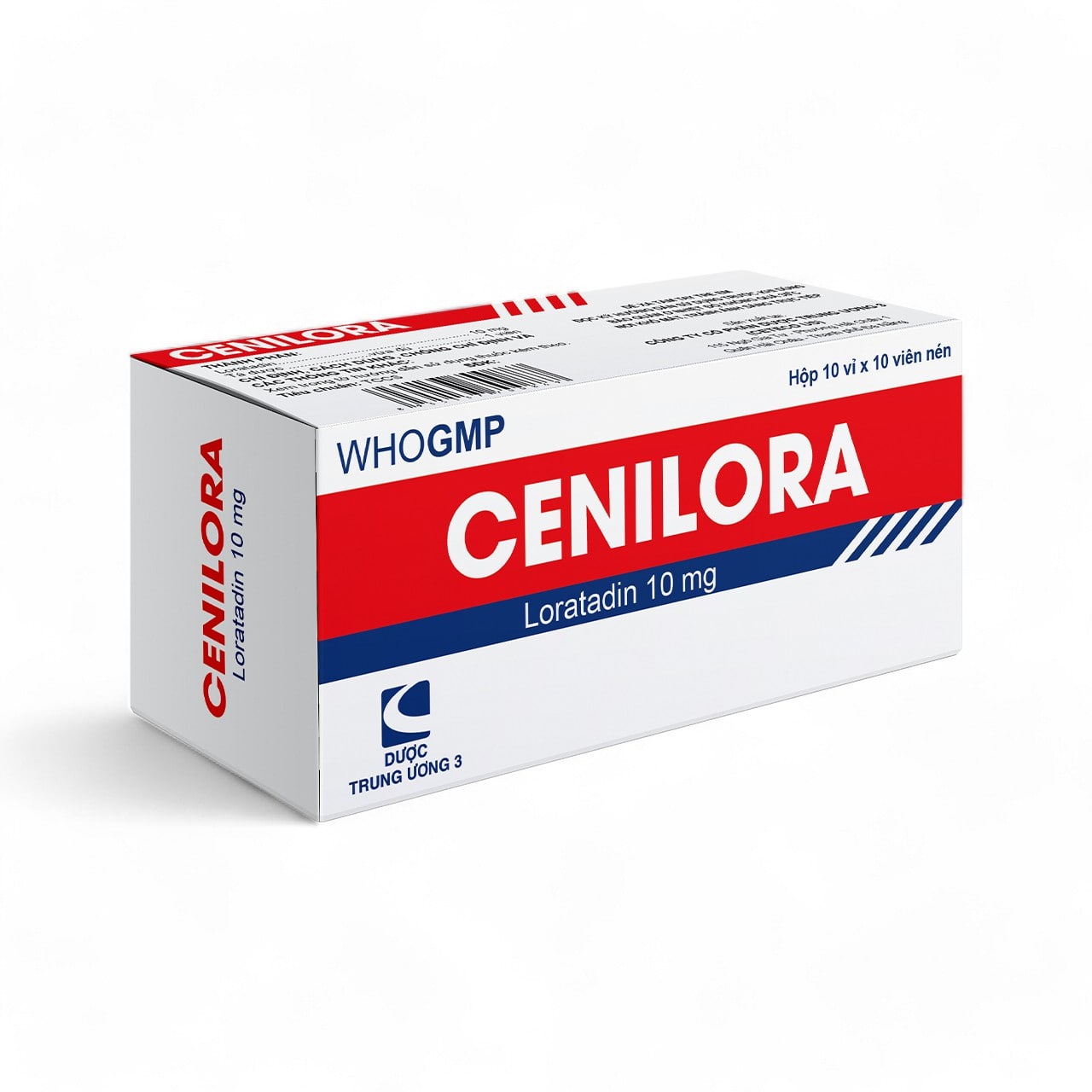 CENILORA Loratadin 10mg TW3 CetecoUS (Hộp 100v)