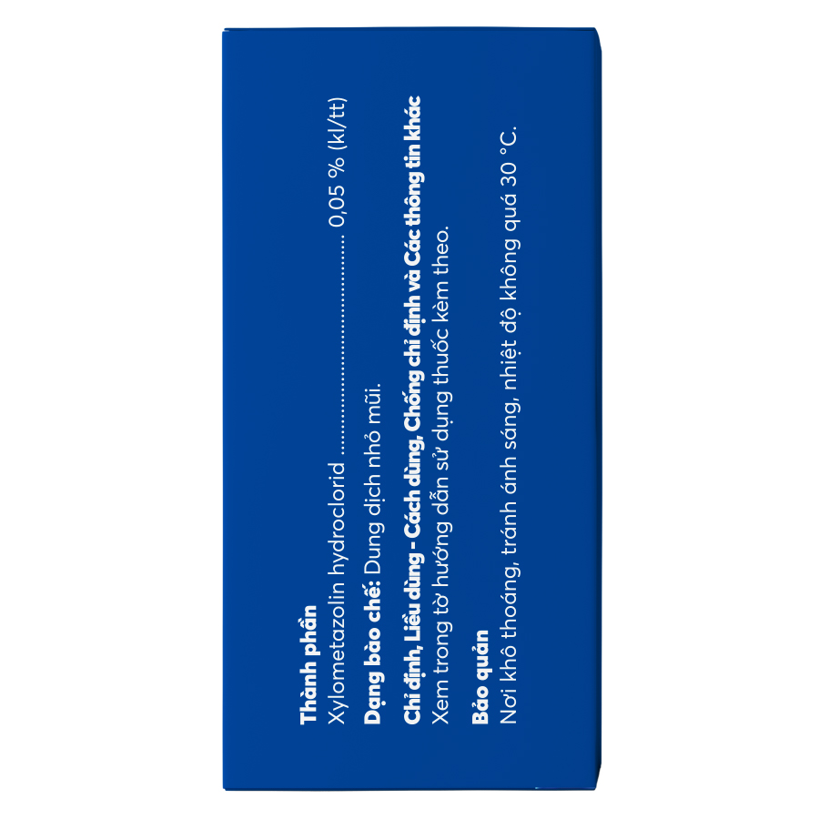 NHỎ MŨI XYLOMETAZOLIN 0.05% danapha (lốc/6c/10ml)