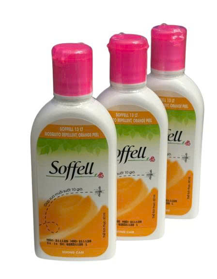 KEM XUA MUỖI SOFFELL hương cam (chai 60ml) 