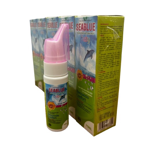 Xịt Mũi Cho Trẻ Em SEABLUE BABY Quang Xanh (Lốc/5H/70ml)