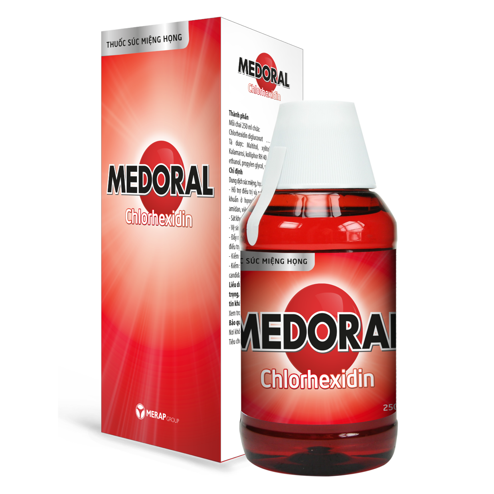 MEDORAL nước súc miệng merap (c/250ml)