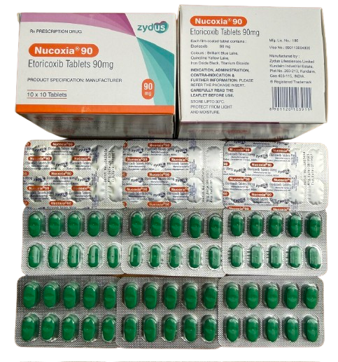 NUCOXIA etoricoxib 90mg zydus cadila (h/100v)