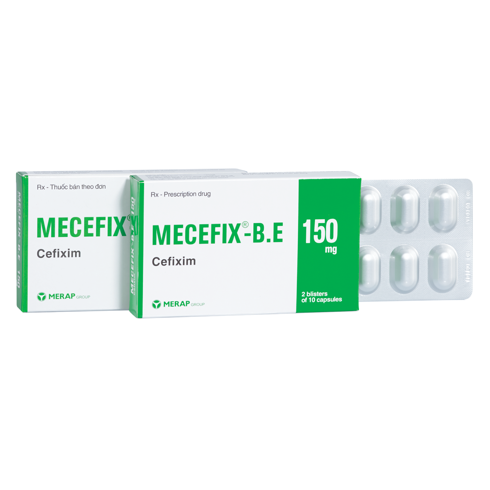 MECEFIX B.E 150 mg merap (h/20v)