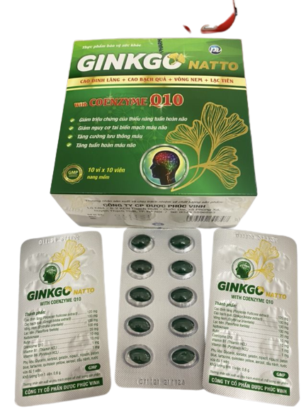 Bổ não ginkgo natto phúc vinh (h/100v)