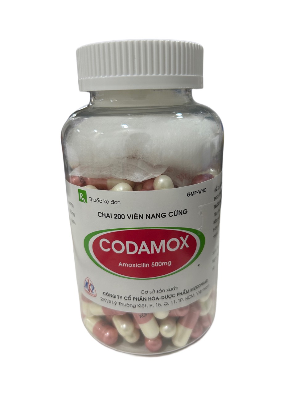 CODAMOX Amoxicillin 500mg Mekophar (C/200v)