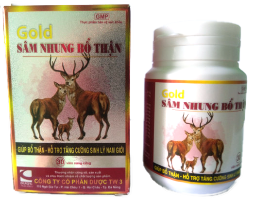 Gold sâm nhung bổ thận tw3 (c/30v)
