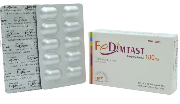 FEDIMTAST 180mg (Nén dài, H/30v)