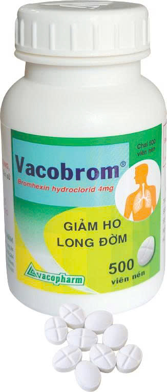 VACOBROM BROMHEXIN HCL 4mg Vacopharm (C/500v)