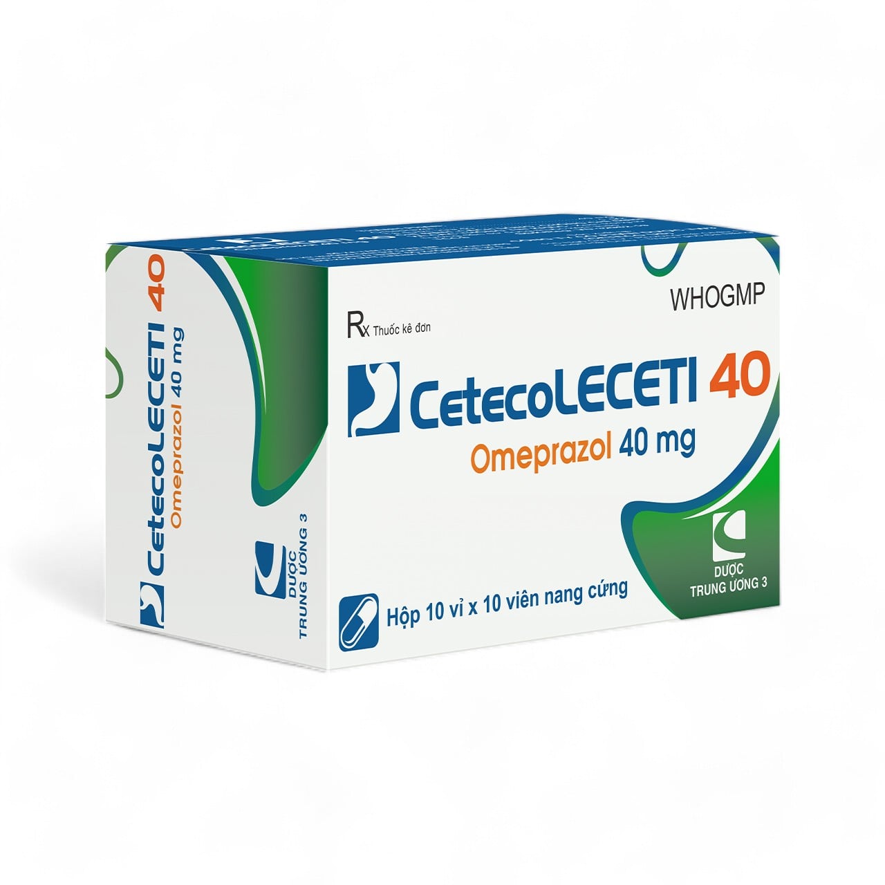 CETECO LECETI 40 Omeprazol 40 mg TW3 CetecoUS ( Hộp/100v)