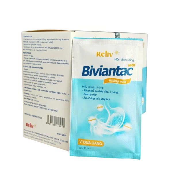 BIVIANTAC mới vị dưa gang reliv (H/30g/10ml)