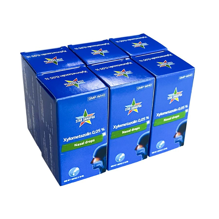 NHỎ MŨI XYLOMETAZOLIN 0.05% danapha (lốc/6c/10ml)