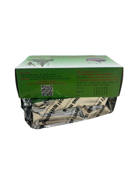 HOẠT HUYẾT DƯỠNG NÃO  bao đường thaibiphar (h/100v)
