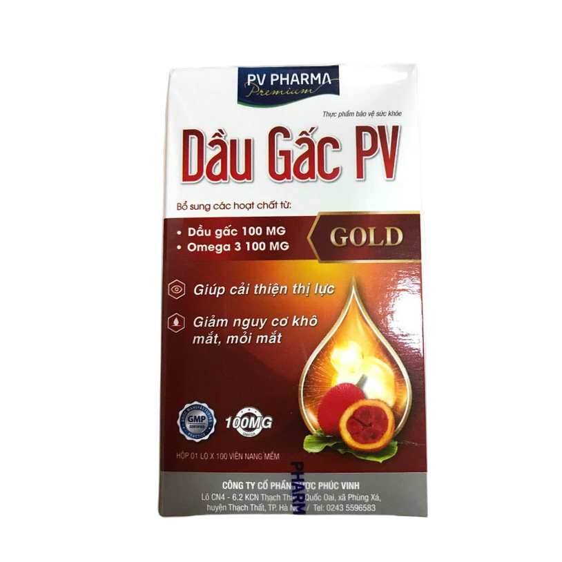 Dầu gấc pv gold phúc vinh (c/100v)