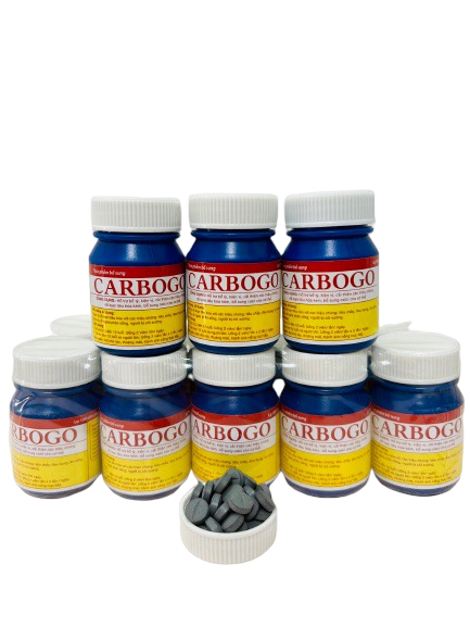 Giảm no hơi tiêu chảy carbogo tâm tiến (lốc/10c/100v)