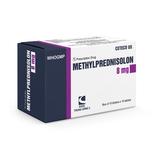 METHYLPREDNISOLON 8MG TW3 CetecoUS (Hộp 100v)