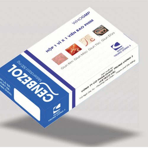 CENBEZOL Mebendazol 500mg TW3 CetecoUS (Hộp/1v)