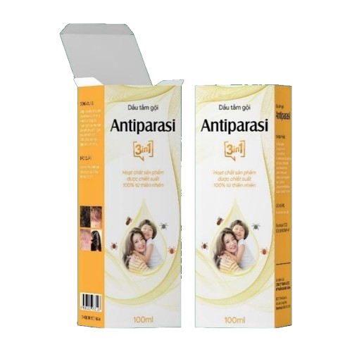 ANTIPARASI Dầu Tắm Gội Trị Chấy Ghẻ Quang Xanh (C/100ml)
