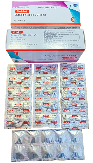 NOKLOT Clopidogrel 75mg zydus cadila (h/100v)