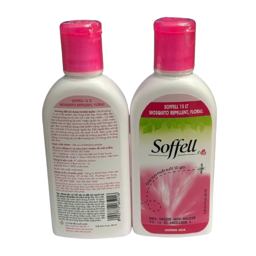 KEM XUA MUỖI SOFFELL hương hoa (chai 60ml)
