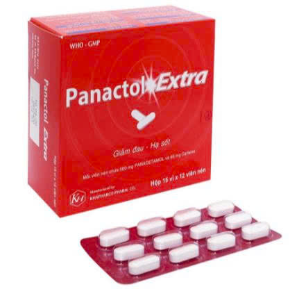 PANACTOL EXTRA khapharco pharm (h/180v)( đỏ)
