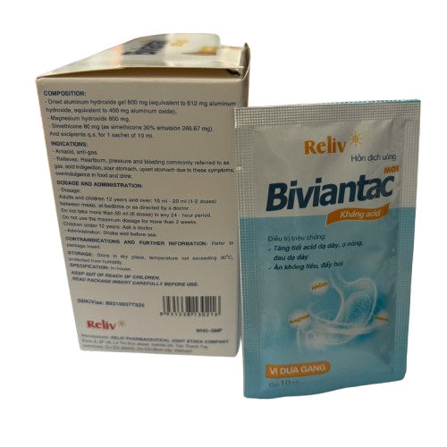 BIVIANTAC mới vị dưa gang reliv (H/30g/10ml)