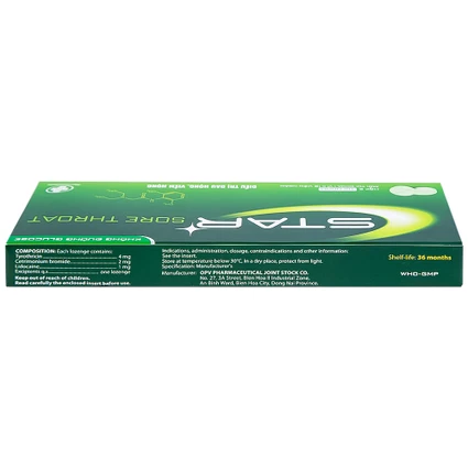 STAR SORE THROAT ngậm ho Opv (h/24v)