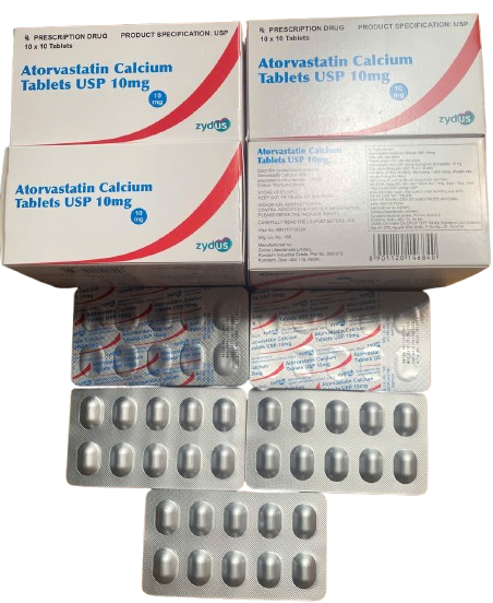 ATORVASTATIN Calcium Tablets USP 10mg zydus cadila (h/100v)