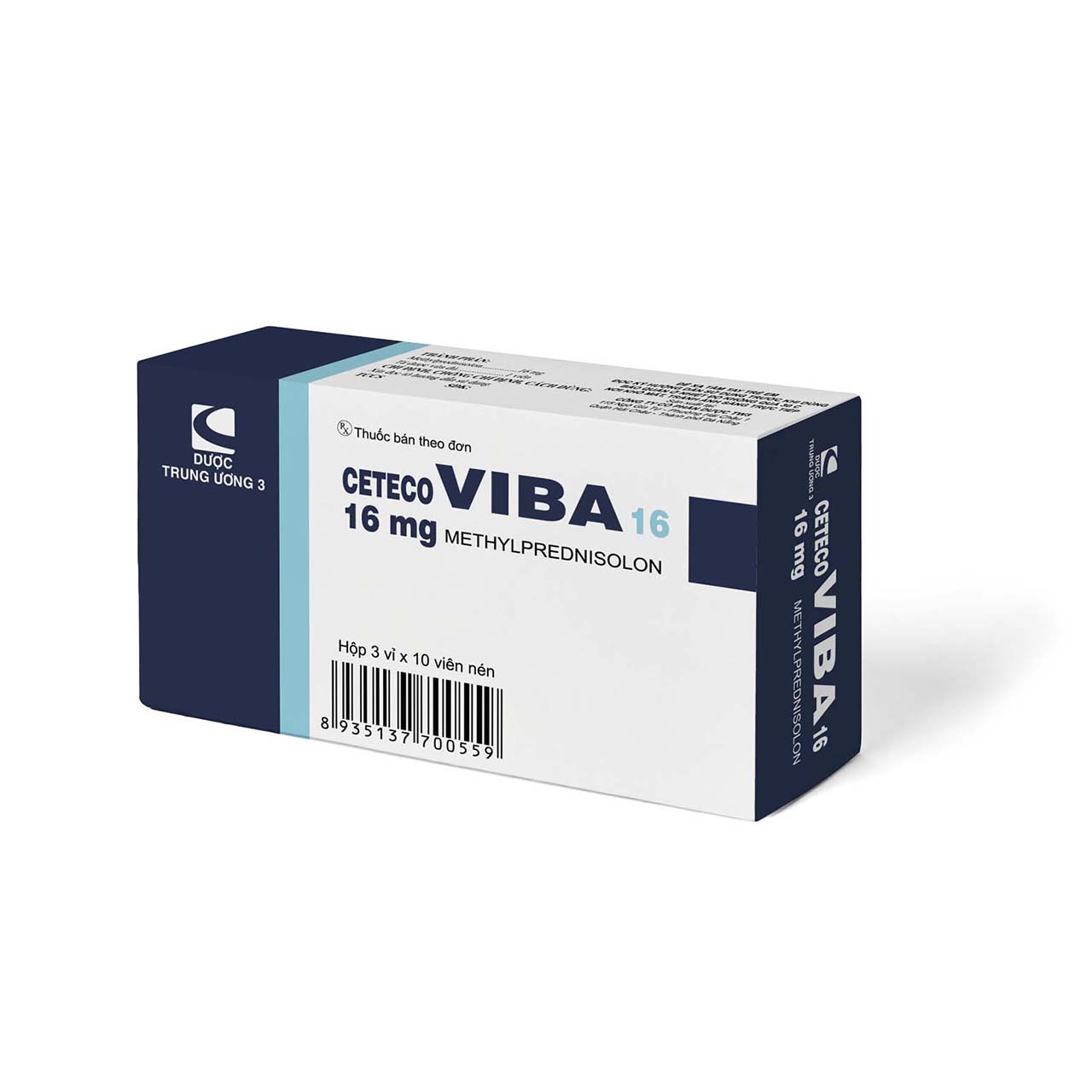 CETECO VIBA 16 Methylprednisolon TW3 CetecoUS (Hộp 100v)