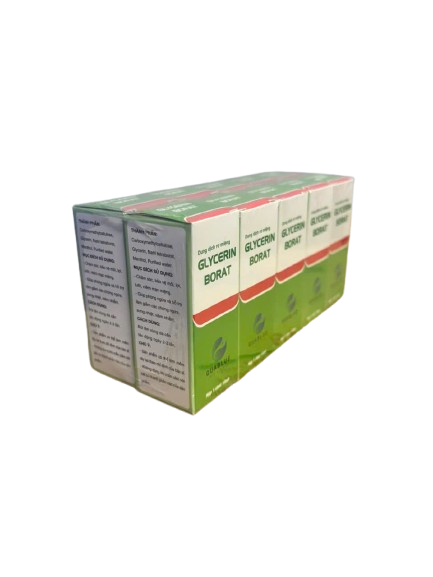 GLYCERIN BORAT dung dịch rơ miệng Quang Xanh (Lốc/10C/10ml)