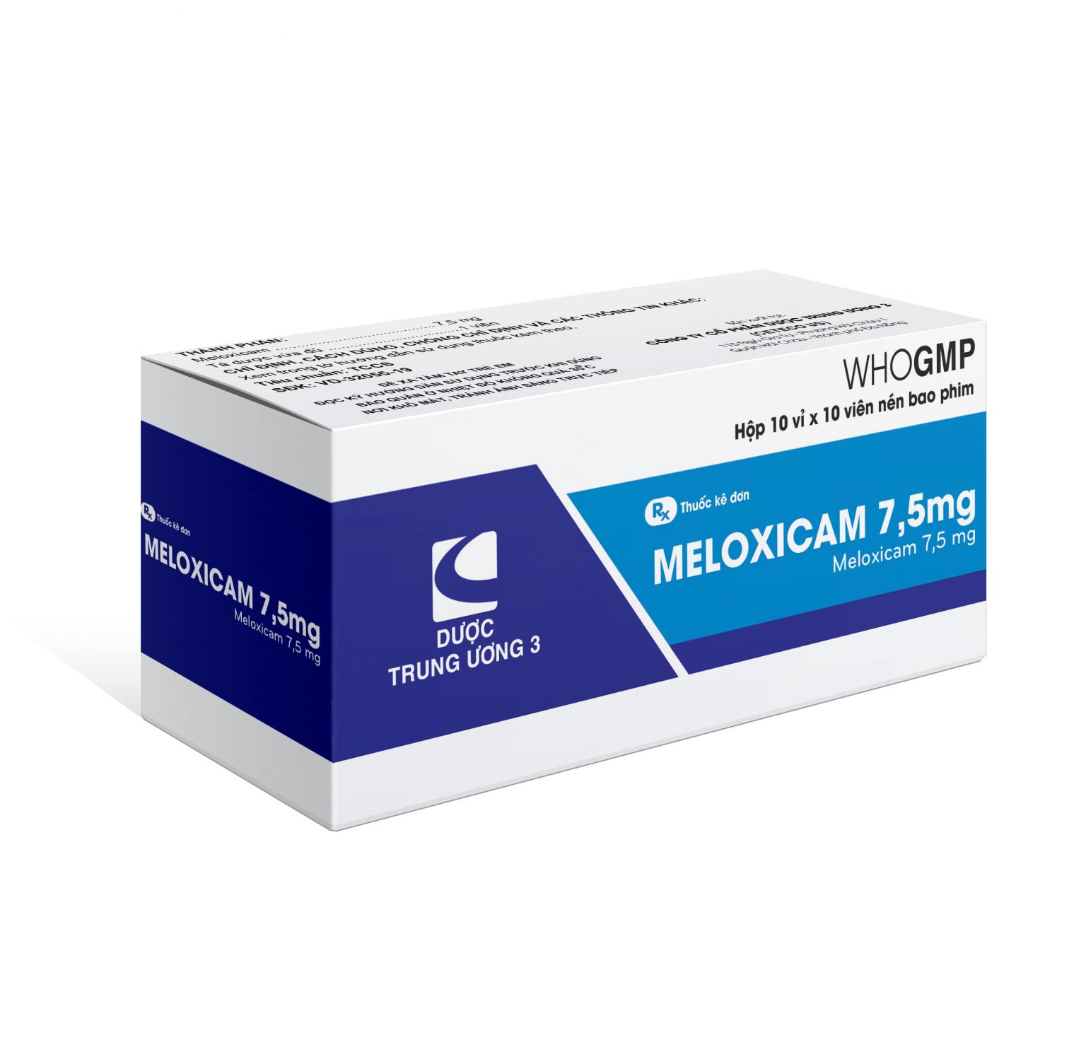 MELOXICAM 7,5MG TW3 CetecoUS (Hộp 100v)