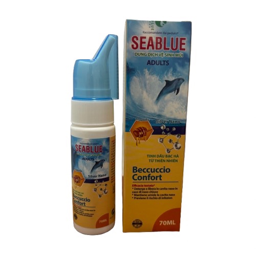 Xịt Mũi Cho Người Lớn SEABLUE Quang Xanh (Lốc/5H/70ml)